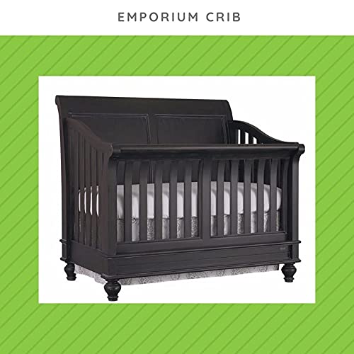 Full-Size Conversion Kit Bed Rails for Bassett Baby Convertible Cribs - Solid Wood Rail - Toddler and Adult Bed Rail for Full-Size Beds - Essential Nursery & Baby Furniture (Espresso)