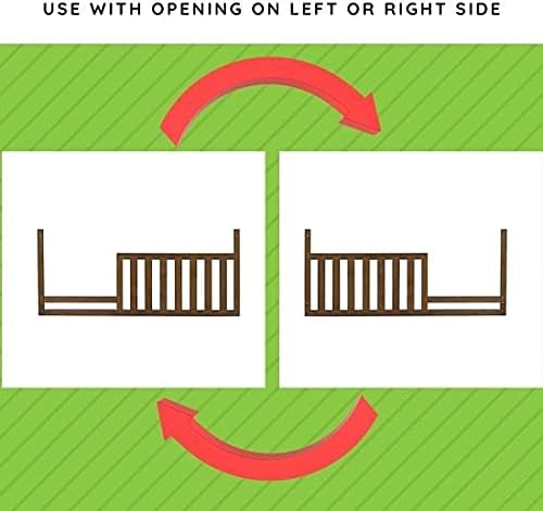 Toddler Bed Safety Guard Rail for Kingsley & Centennial Convertible Cribs - Solid Wood Rail for Convertible Crib to Toddler Bed Conversion - Safety Bed Rail for Children (Driftwood)
