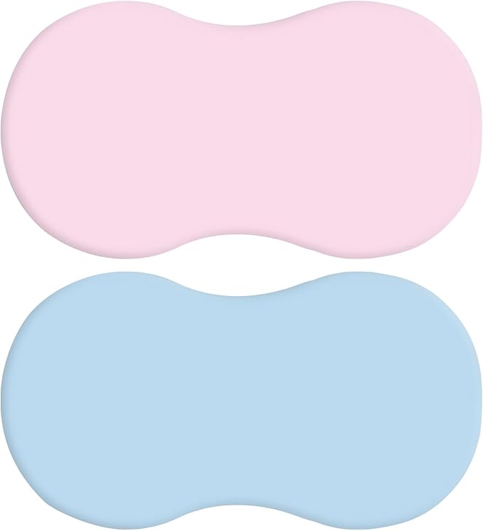 2Pcs Soft Breathable Crib Fitted Sheet Set for Bassinet Rotation Sleeper Newborns Baby Mattress Protectors Sleeves