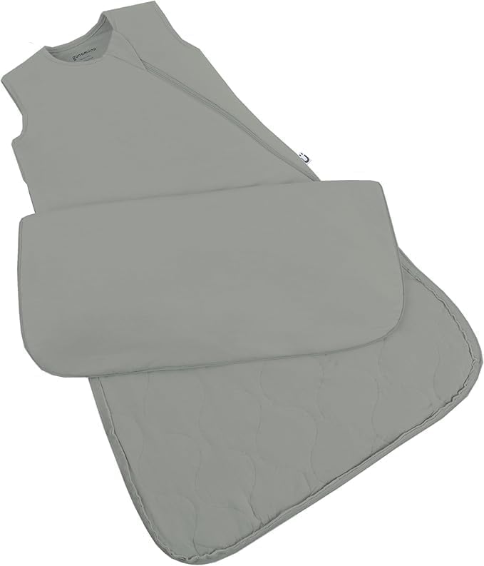 GUNAMUNA Unisex Baby Wearable Blanket, Sleep Sack Sleeping Bag for Infants Toddlers, Easy Changing Diaper Zipper, 0.5 TOG, Sage, 3-9 Months