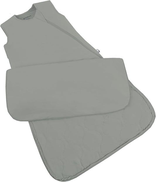 GUNAMUNA Unisex Baby Wearable Blanket, Sleep Sack Sleeping Bag for Infants Toddlers, Easy Changing Diaper Zipper, 0.5 TOG, Sage, 3-9 Months