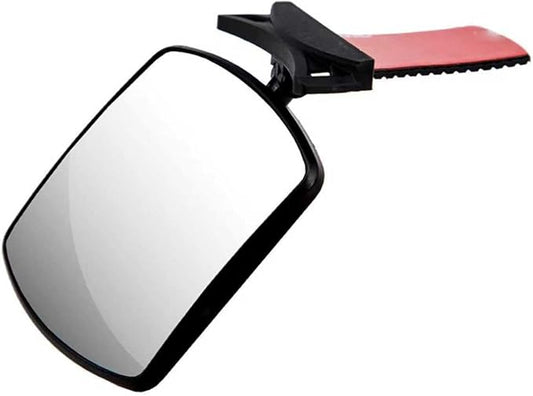 Baby Car Mirror, Curved Lens Observation Mirror, Rotatable and Adjustable Angle, Universal Car Interior Rearview Auxiliary (White)