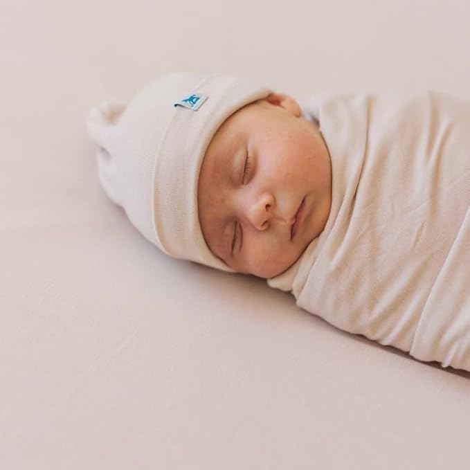Little Unicorn Premium Stretch Knit Crib Sheet |Super Soft with Optimal Stretch (Soft Blush)