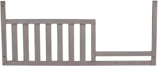 Toddler Bed Safety Guard Rail for Oxford Baby, Soho, Ozlo & Avalon Baby Convertible Cribs - Solid Wood Rail for Toddler Bed Conversion - Safety Rails for Children (Oak Gray, Option 1)