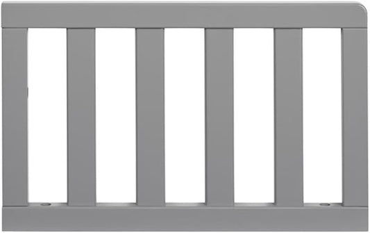 Pemberly Row Contemporary Wood Guard Rail in Dove Gray Finish