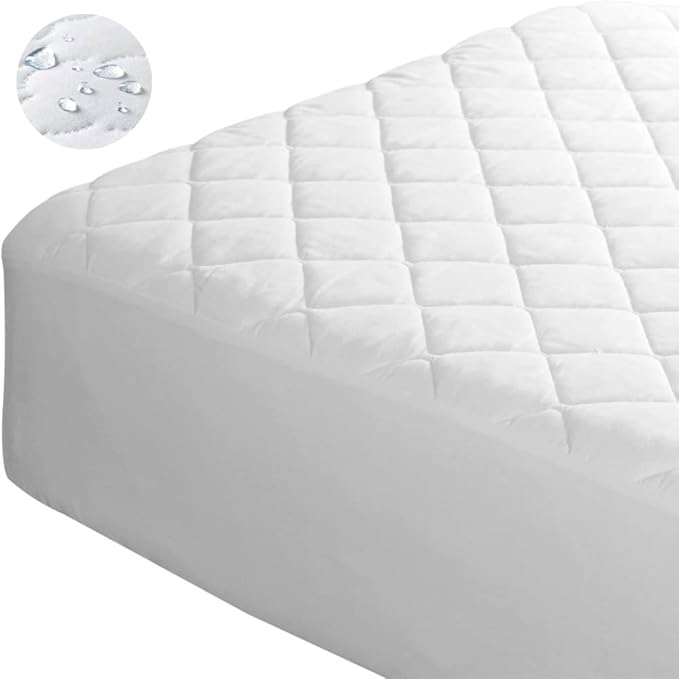 Waterproof Mattress Protector (California King), Premium with Four Layer Protection, Super Soft, Comfortable and Breathable, Fitted, Machine Washable and Vinyl Free; 72 x 84 inches