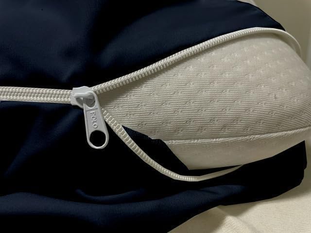 Mattress Protector Crib Size 100% Waterproof Zippered Cover, 6 Inches Deep, Six-Sided Mattress Encasement for Bed, Zipper Closure Style (Navy Blue)