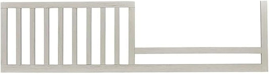 Toddler Bed Safety Guard Rail for Evolur Baby Convertible Cribs - Solid Wood Rail for Convertible Crib to Toddler Bed Conversion - Safety Bed Rail for Children (Antique French Grey, Model 811)