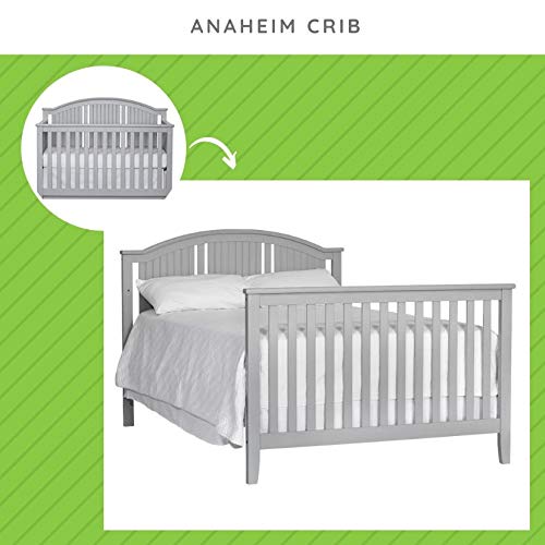 Full-Size Conversion Kit Bed Rails for Suite Bebe Convertible Cribs - Solid Wood Rail - Toddler and Adult Bed Rail for Full-Size Beds - Essential Nursery & Baby Furniture (Grey)