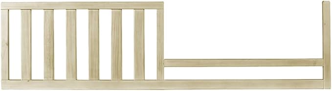 Toddler Bed Safety Guard Rail for Dolce Babi Convertible Cribs - Solid Wood Rail for Convertible Crib to Toddler Bed Conversion - Safety Bed Rail for Children (Driftwood)