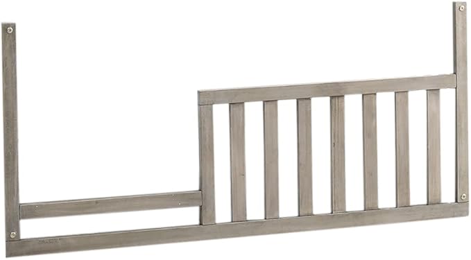 Toddler Bed Safety Guard Rail for Kingsley & Centennial Convertible Cribs - Solid Wood Rail for Convertible Crib to Toddler Bed Conversion - Safety Bed Rail for Children (Ash Grey)