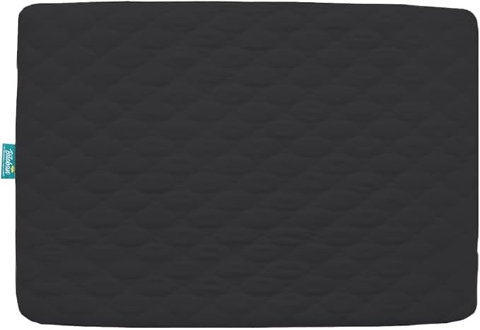 Pack and Play Mattress Protector Sheets Fitted Waterproof Playard Mattress Pad Cover, Compatible with Graco Pack n Play & Dream On Me & Pamo Babe, Playpen/Playard Sheet, Black, 39" x 27"