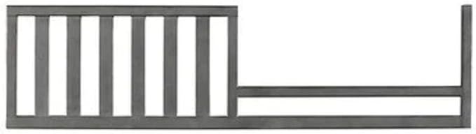 Toddler Bed Safety Guard Rail for Dolce Babi Convertible Cribs - Solid Wood Rail for Convertible Crib to Toddler Bed Conversion - Safety Bed Rail for Children (Weathered Grey)