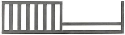 Toddler Bed Safety Guard Rail for Dolce Babi Convertible Cribs - Solid Wood Rail for Convertible Crib to Toddler Bed Conversion - Safety Bed Rail for Children (Weathered Grey)
