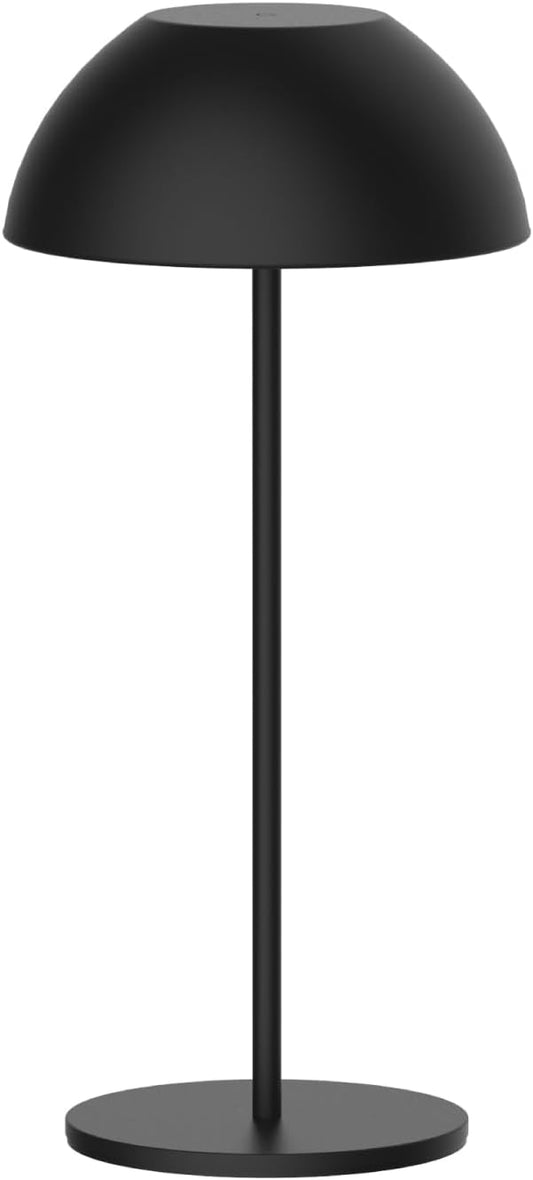 Newhouse Lighting Aurora, Black 2700K Dimmable Cordless USB-C Rechargeable Table Lamp NHTL-AU-BLK, Cordless Desk Lamp for Living Room, Bedroom, Coffee Table, and Other Cozy Home Decor