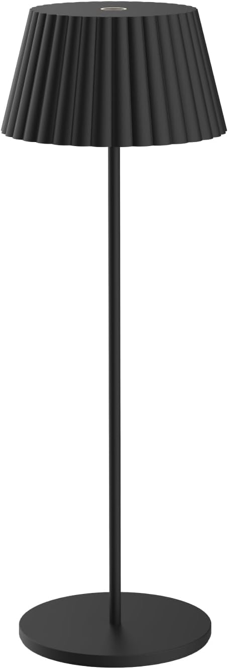 Newhouse Lighting Raven, Black 2700K Dimmable Cordless USB-C Rechargeable Table Lamp NHTL-RA-BLK, Cordless Desk Lamp for Living Room, Bedroom, Coffee Table, and Other Cozy Home Decor