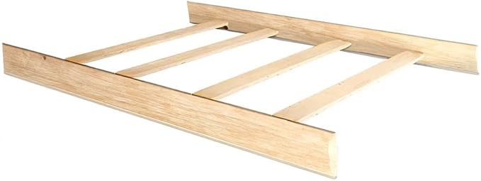 Full-Size Conversion Kit Bed Rails for Westwood Design Convertible Cribs - Solid Wood Rail - Toddler and Adult Bed Rail for Full-Size - Essential Nursery and Baby Furniture (Unfinished, Option 2)