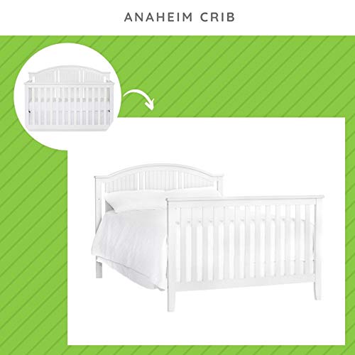 Full-Size Conversion Kit Bed Rails for Suite Bebe Convertible Cribs - Solid Wood Rail - Toddler and Adult Bed Rail for Full-Size Beds - Essential Nursery & Baby Furniture (White)