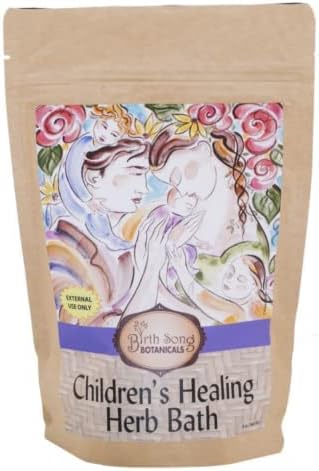 Birth Song Botanicals Children's Herb Bath for Lung and Respiratory Support* Herbal Bath for Children's Immune System Support, 8oz Bag