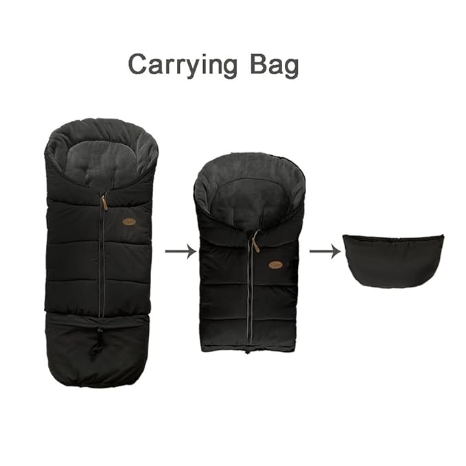 CozyMe Stroller Footmuff, Anti-Slip, Length Adjustable Fits for 0-5T Toddler Stroller Bunting Bag, Universal Fits All Stroller Footmuff