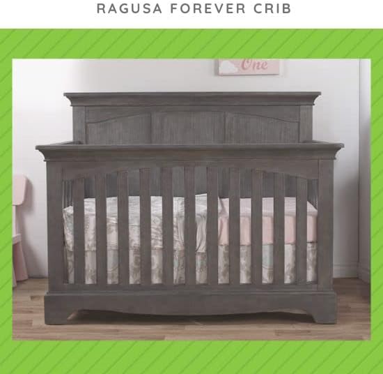 Full-Size Conversion Kit Bed Rails #1216 for Pali Convertible Cribs - Solid Wood Rail - Toddler and Adult Bed Rail for Full-Size Beds - Essential Nursery & Baby Furniture (Granite)