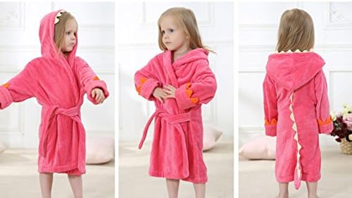 Kids Boys Girls Bath Robe Toddler Cotton Towel Animal Baby Dinosaur Hooded Bathrobe