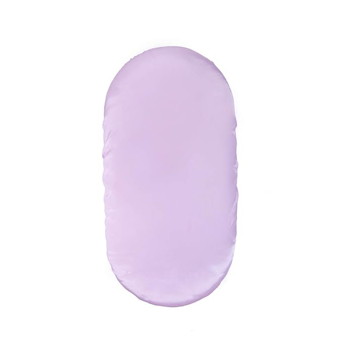 Pro Goleem Satin Bassinet Sheet Great for Baby Hair Soft Silk Feeling Sheet for Cradle or Bassinet Pad＆Mattress for Boys and Girls Gift for Newborn and Infant Lavender