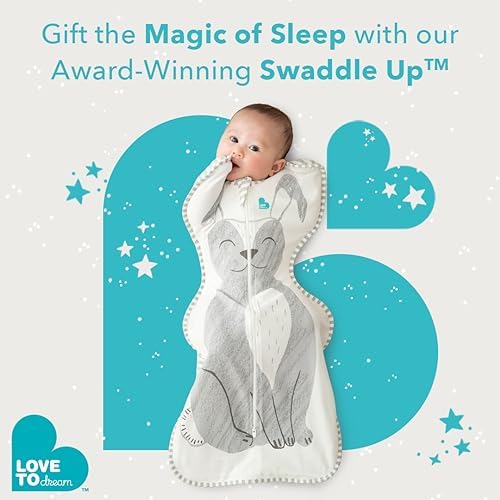Love to Dream Swaddle UP, Baby Sleep Sack, Self-Soothing Swaddles for Newborns, Get Longer Sleep, Snug Fit Helps Calm Startle Reflex, New Born Essentials for Baby, 1.0 TOG, 8-13lb, Rainbow Dream