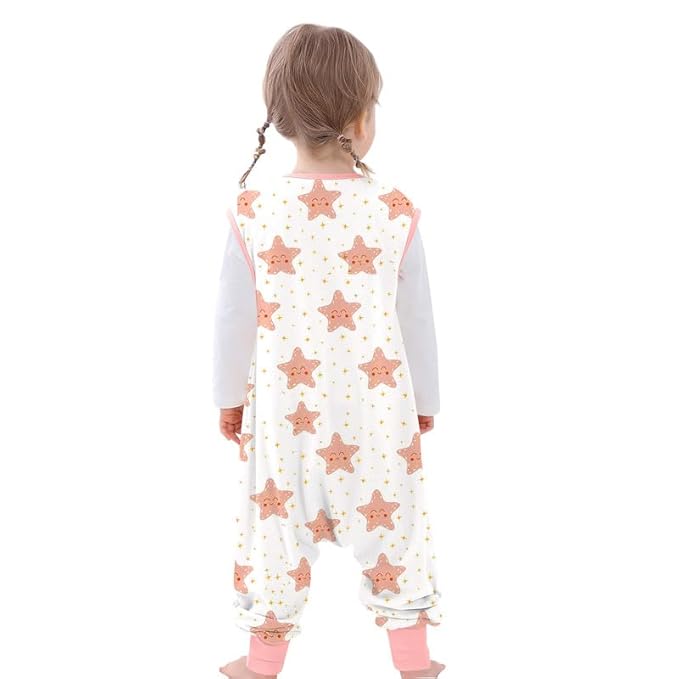 Toddler Sleeping Sack with Feet, Walker Sleep Sack, 0.5Tog (Stars 2T-3T)