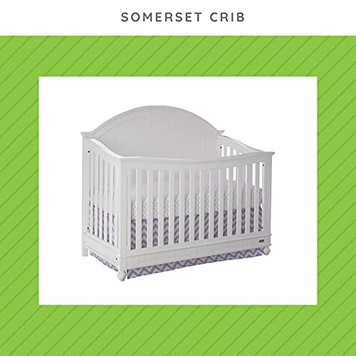Full-Size Conversion Kit Bed Rails for Bassett Baby Convertible Cribs - Solid Wood Rail - Toddler and Adult Bed Rail for Full-Size Beds - Essential Nursery & Baby Furniture (White)