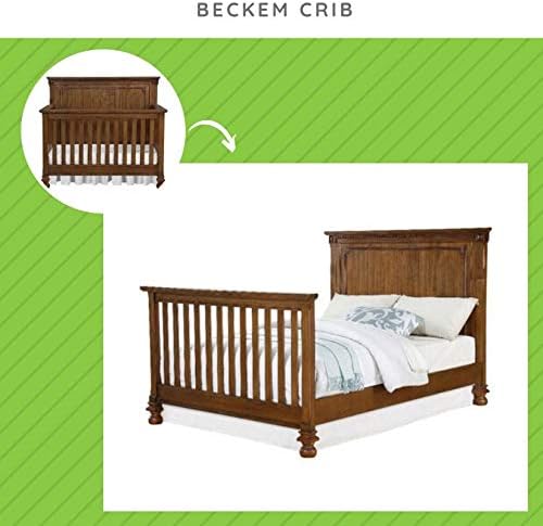 CC KITS Full-Size Conversion Kit Bed Rails for Bertini Baby Cribs (Antique Natural)