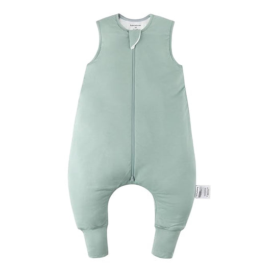 BubblePanda Rayon Made from Bamboo Toddler Sleep Sack with Feet 12-24 Months 0.5 Tog Ultra Soft Toddler Sleeping Sack 1t-2t Baby Sleep Bag Walker Wearable Blanket with Legs 2-Way Zipper Lightweight
