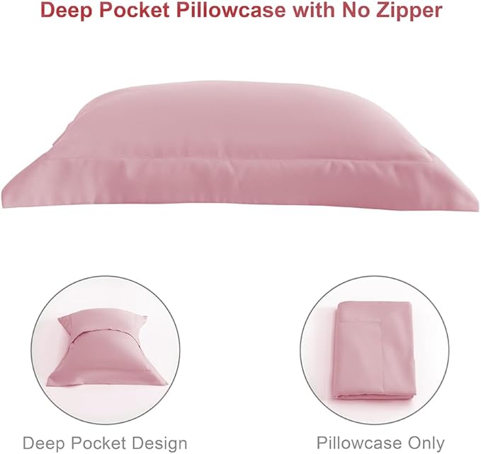 3 Piece Toddler Sheet Set,Pink Basics Bed Sheet Set for Toddler,Microfiber 3-Piece Sheet Set Soft Breathable Crib Bedding Set for Kids,Includes Flat Sheet, Fitted Sheet, Pillowcase