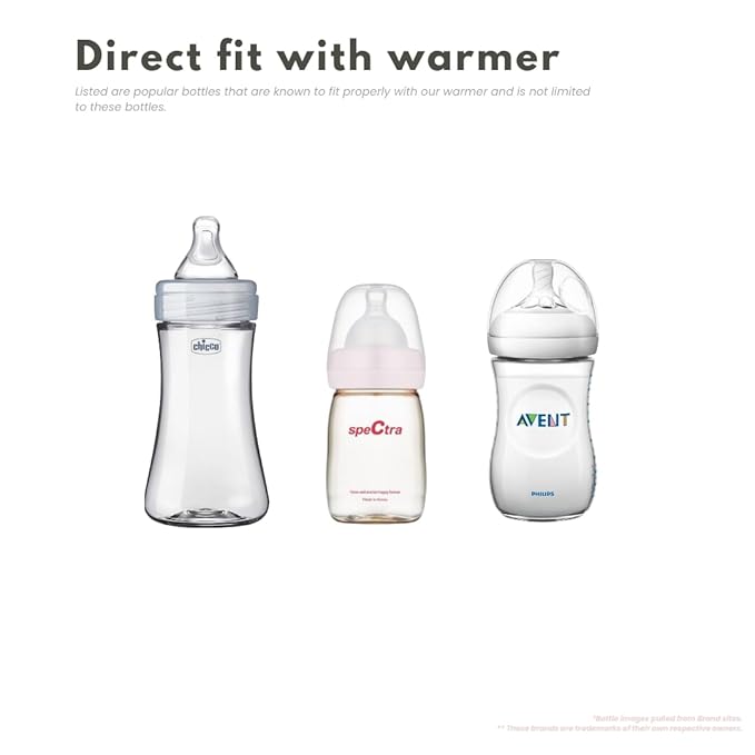 Baby's Brew Portable Bottle Warmer with XL Adapter (Fits Como tomo, Haakaa, Olababy, and Boon Nursh Bottles)