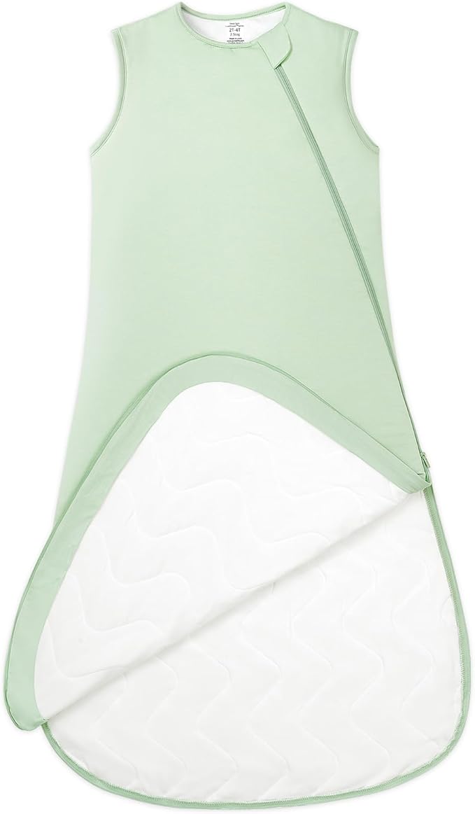 PurComfy Extra-Long Toddler Sleep Sack, Premium Bamboo Viscose Winter Sleeping Bag Supersoft 2.5 TOG Heavy Wearable Blanket 3T-4T-5T