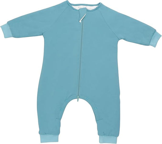 Baby 1.0 TOG Long Sleeve Sleep Suit with Legs, Premium Baby Swaddle Transition Sleep Sack, Newborn to 24 Months