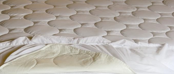 Quilted Fitted Waterproof Mattress Pad Cover - Topper, Stretches up to 18 Inches Deep, Full Size, by Assure Sleep by L’cozee