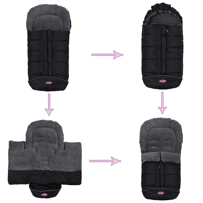 Anti-Kick Stroller Blanket,Toddler Stroller Universal Footmuff Cosy Toes Buggy Pushchair Sleeping Bag Waterproof,Anti-Slip,Extendable,Multifunction Use Stroller Winter Cover