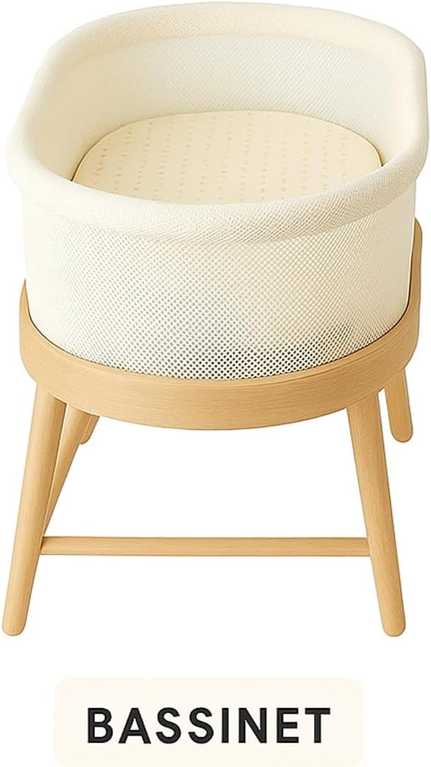Organic Crib Mattress Protector - Flat Sheet Water Resistant Liner Pad, Breathable, Skin Friendly, Chemical-Free Pure Cotton [GOTS-Certified] for Bassinet (30"x15") - Pack of 2