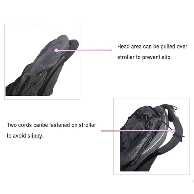 Christmas Decorated Uniuqe Waterproof Winter Stroller Bunting Bag Toddler,Width Adjustable, Anti-Dirt,Foot Area Open, Hoodie, All Features Needed for Baby Stroller Footmuff