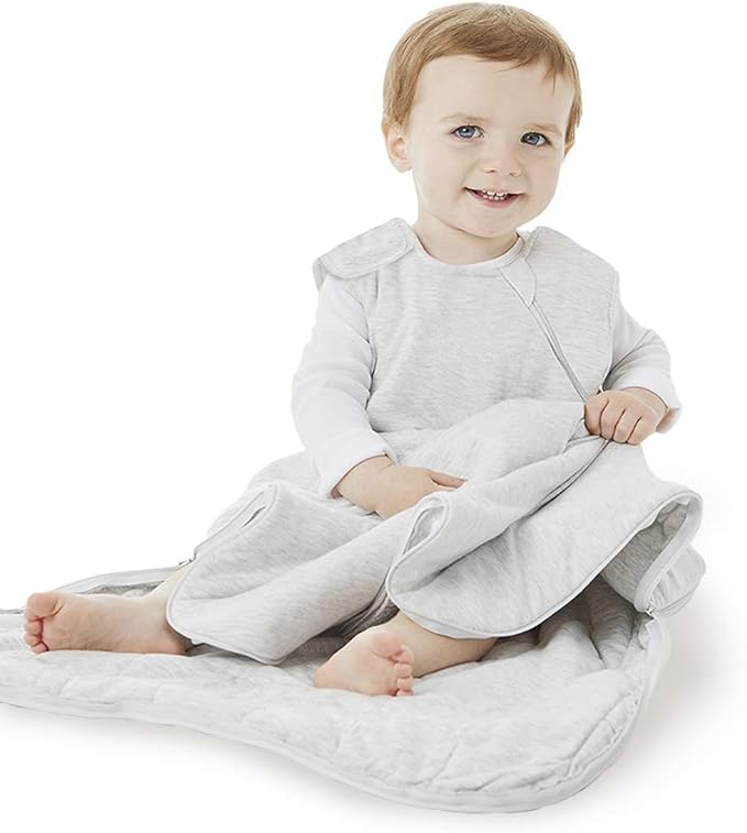 GUNAMUNA Unisex Baby Wearable Blanket, Sleep Sack Sleeping Bag for Infants Toddlers, Easy Changing Diaper Zipper, 2.5 TOG, Sage, 3-9 Months