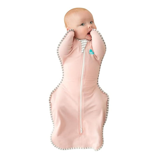 Love to Dream Swaddle UP, Baby Sleep Sack, Self-Soothing Swaddles for Newborns, Improves Sleep, Snug Fit Helps Calm Startle Reflex, New Born Essentials for Baby, 1.0 TOG, 5-8.5 lbs, Pink