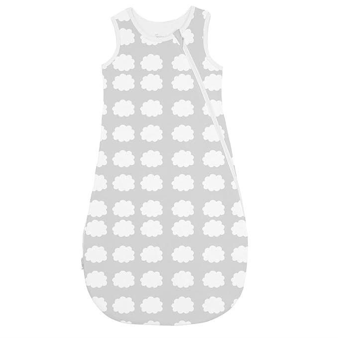 Rayon from Bamboo Sleep Sack Baby Wearable Blanket 0.5 Tog Soft Kids Sleeping Bag Toddler Sleeveless 6-18 Months Infant Newborn Swaddle Blanket 2-Way Zipper Unisex Boys Girls Sleepsack