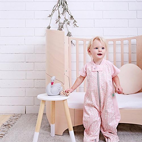 ergoPouch Sleep Suit Bag 1.0 TOG – Baby Sleep Sack & Wearable Blanket, 2-in-1 Convertible Sack to Suit with Legs for Safe Movement, Regulates Temperature Overnight, Unisex (2-12 Months, Spring Leaves)