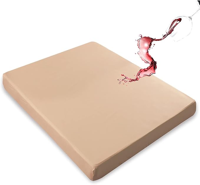 Mecerock Mattress Protector, Breathable and Soft Waterproof Mattress Protector, Mattress Cover, Camel Twin Mattress Cover