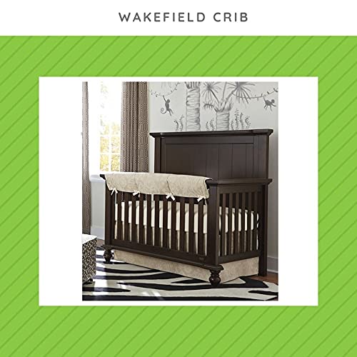 Full-Size Conversion Kit Bed Rails for Bassett Baby Convertible Cribs - Solid Wood Rail - Toddler and Adult Bed Rail for Full-Size Beds - Essential Nursery & Baby Furniture (Espresso)