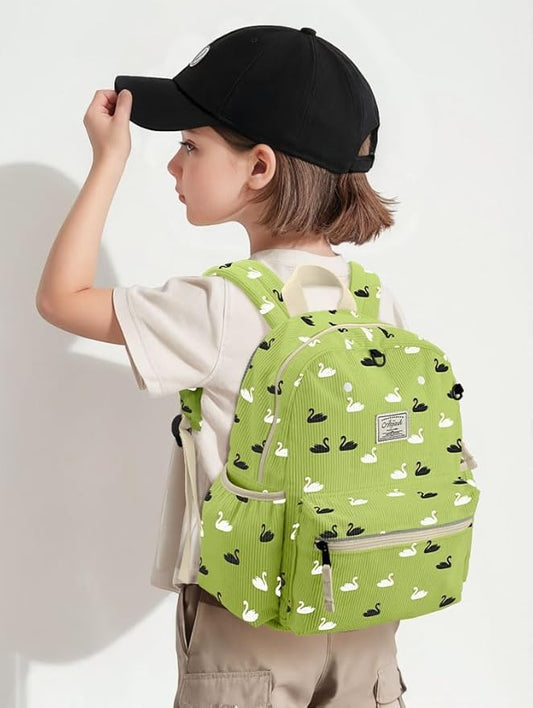 Corduroy Toddler Backpack for Boys 2-5: Preschool Backpack for Girls - Cute Kids Backpack 13.5" H Fit Folder