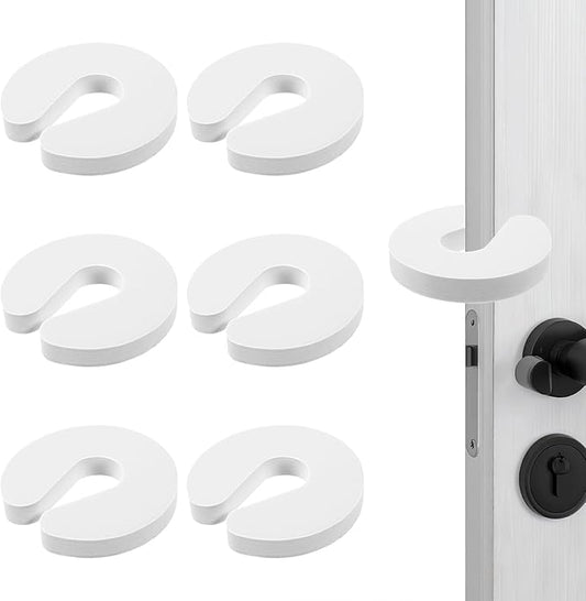 6 Pack Door Finger Pinch Guard Anti Door Slam Stopper Cat Toddler Door Stopper Soft Foam Baby Door Stopper Baby Proofing Doors to Keep Door Open Stop Prevent Slamming and Finger Injuries