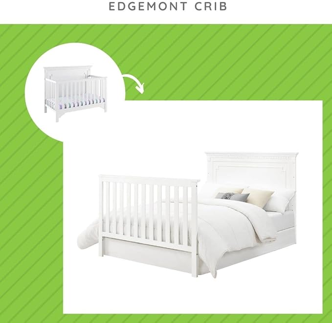 CC KITS Full-Size Conversion Kit Bed Rails for Baby Relax Cribs by Dorel Living (White, Option 1)