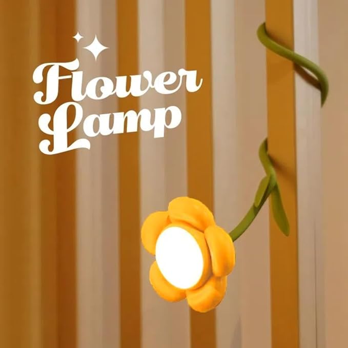KangTen CHEN Sunflower Flower Lamp Rechargeable Cordless Led Reading Light,3-Colour Infinitely Dimming Small Night Light for Festival Gifts for Mom Girlfriend Grandma